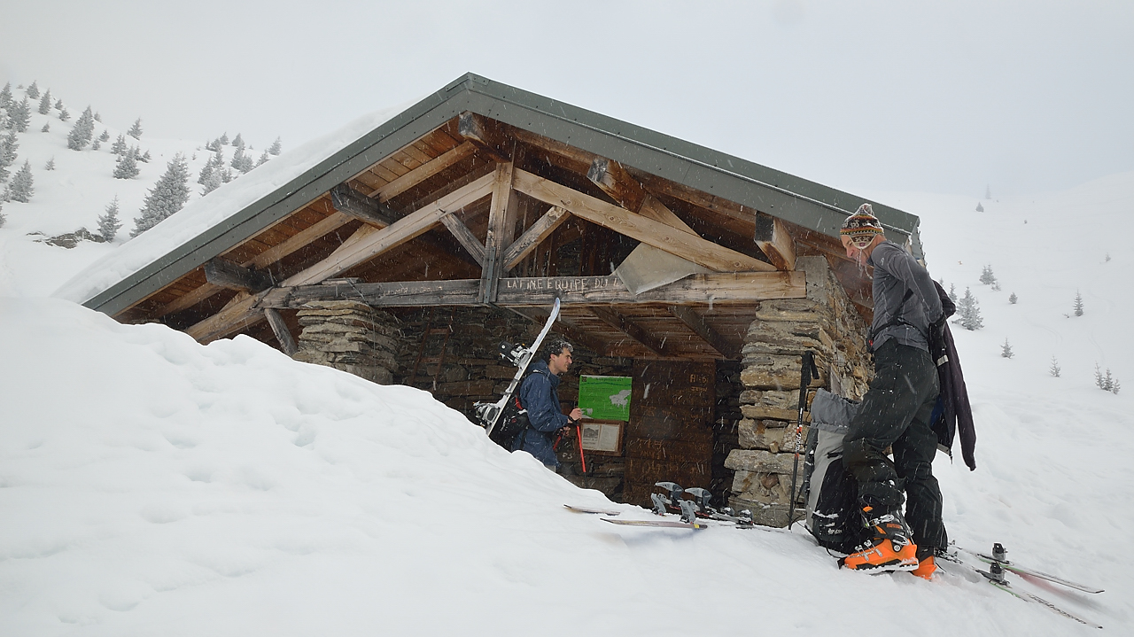 DSC_1140.jpg - Au joli chalet de la Petite Valloire (1540m) il cesse de neiger