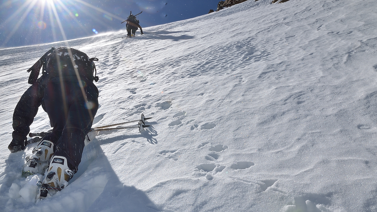 DSC_1506-120331-24-GlacierCourbe.jpg - la montee dans le raidillon juste sous le sommet