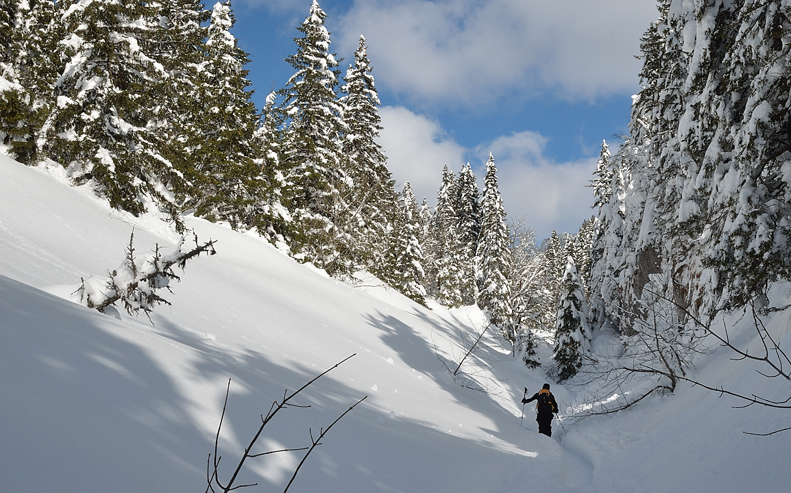 StMeme-130217-037.jpg - apres une traversee en montagnes russe, on remonte vers le col de l'Alpe dans le vallon de Pratcel