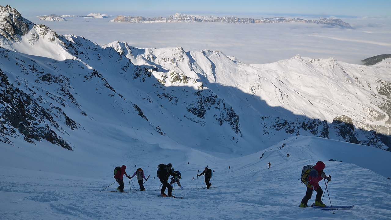 20131201-007-BelleEtoile.jpg - On descend parmi les premiers, ce n'est pas plus mal -- au fond la Chartreuse