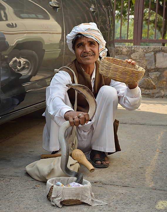 20141018-141-Delhi.jpg - A cobra charmer just outside Humayun's tomb