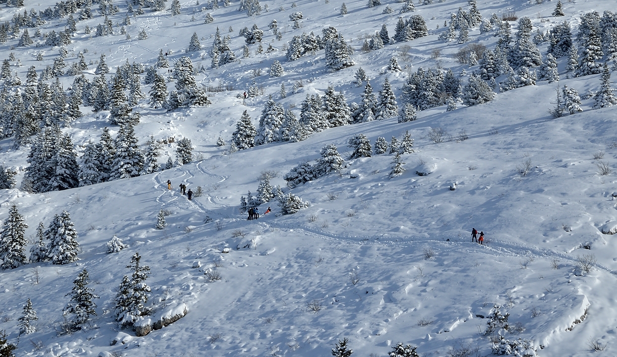 20150118-052-PicStMichel.jpg - C'est quand nous arrivons presque en bas, il commence a avoir vraiment du monde dans la montee 