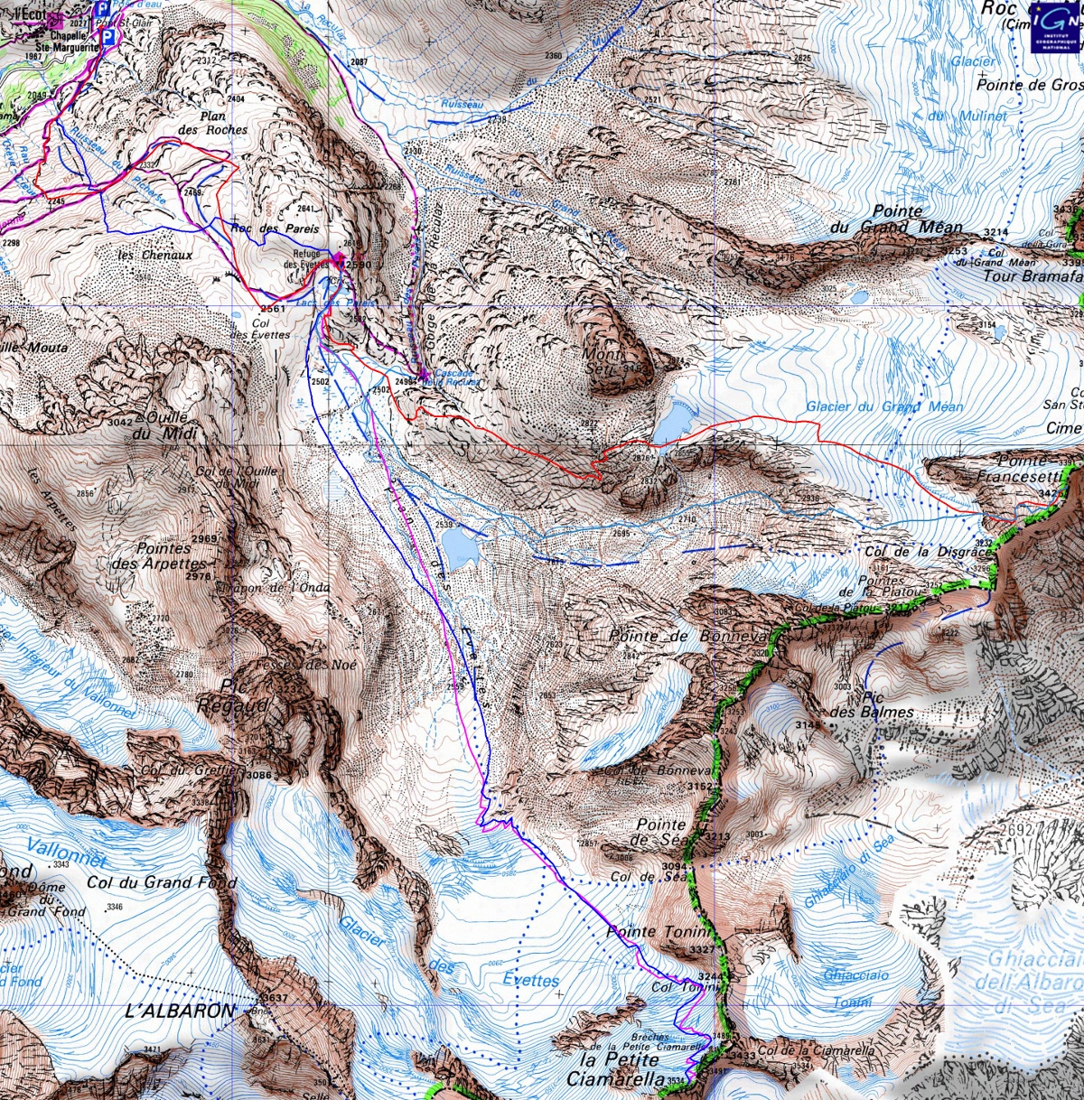 20150509-000-Francesetti+Ciamarella-trace.jpg - Les traces des 2 jours