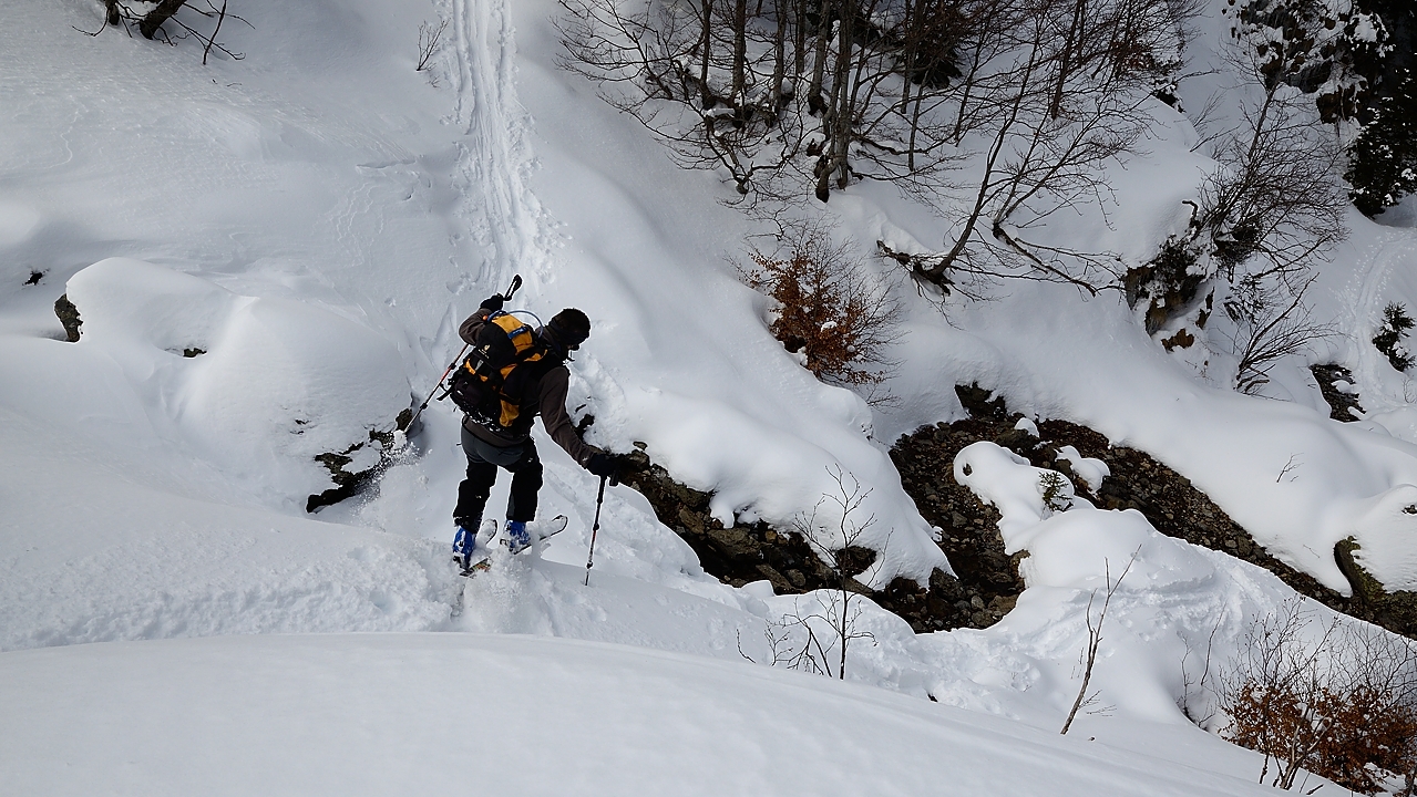 20160220-020-PlanCol.jpg - Parfois il  est difficile d'éviter les cailloux (et si je me souviens bien ici je finirai à pied dans le ruisseau après une fausse manoeuvre ...)
