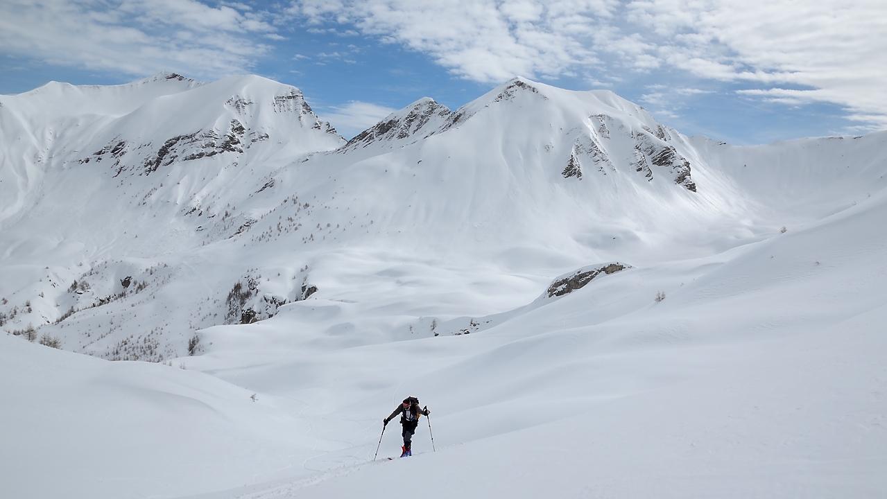 20180402-019-Piolit.jpg - Puis, remontée au Col de la Pourrachiere