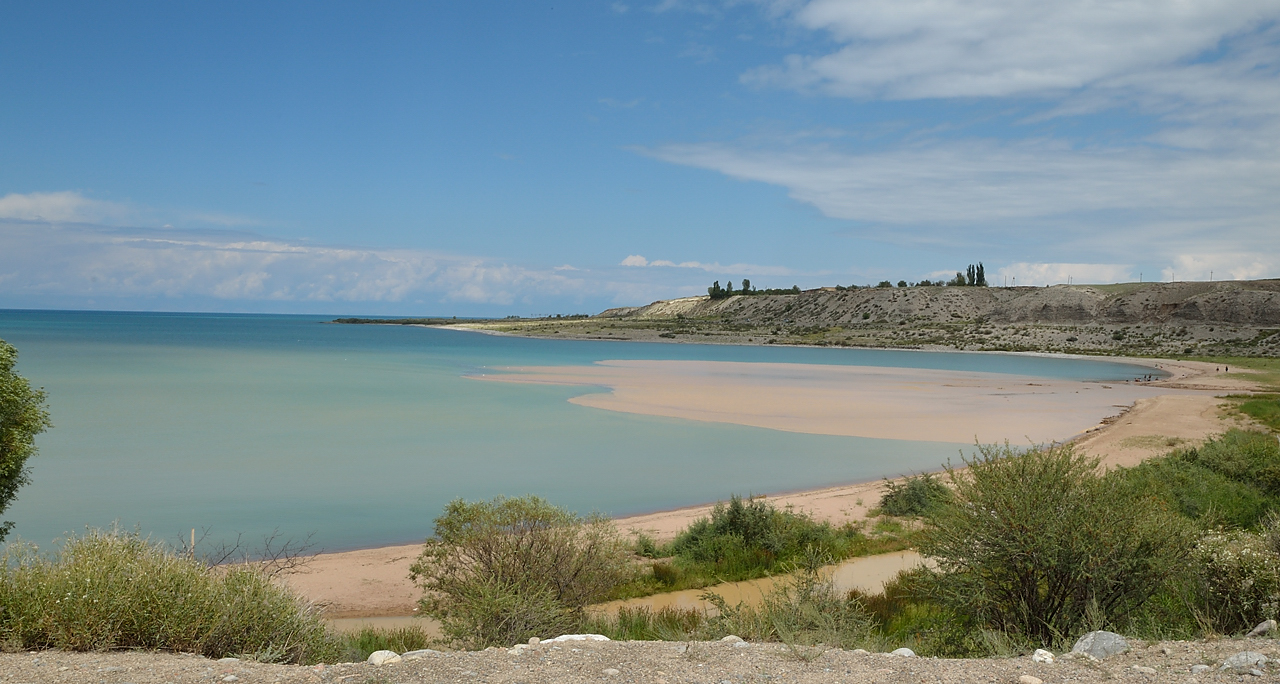 20130814-086IssykKul.jpg - The shallow beach close to Tamga