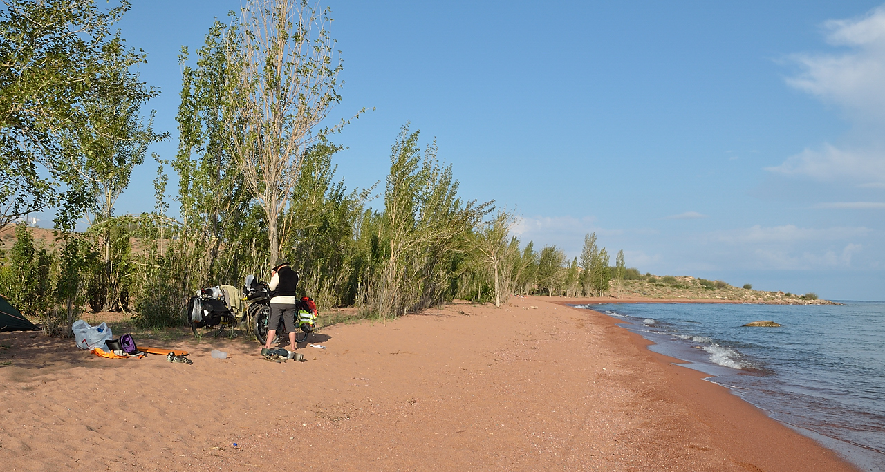 20130815-112IssykKul.jpg - Beach of Ak Arsha